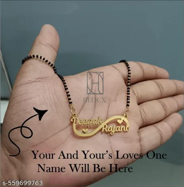 Yellow_&_Gold_Customized_Personalised_Couple_Name_Mangalsutra_With_Crown_Heart_Star_Pendant_Keychain_With_Ur_Name_Or_Love_One_Name_With_24K_Gold_Plating_And_Engraved_Finish_Your_Name_Address_First_(Name)_For_Women