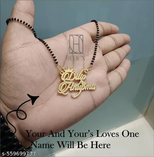 Yellow_&_Gold_Customized_Personalised_Couple_Name_Mangalsutra_With_Crown_Heart_Star_Pendant_Keychain_With_Ur_Name_Or_Love_One_Name_With_24K_Gold_Plating_And_Engraved_Finish_Your_Name_Address_First_(Name)_For_Women