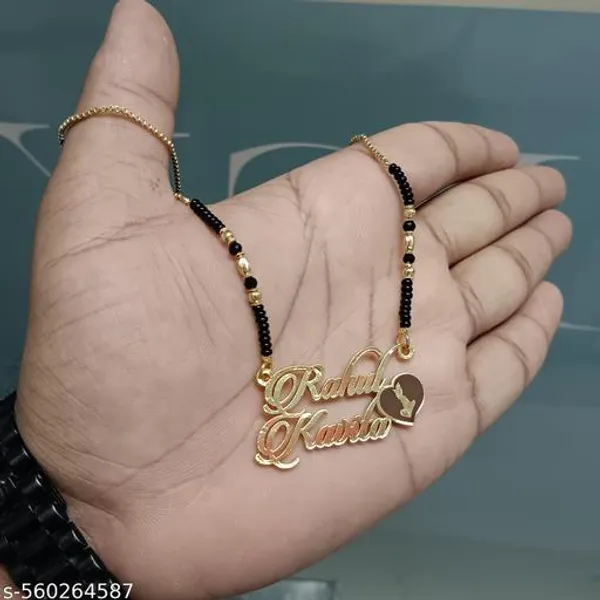 Yellow_&_Gold_Customized_Personalised_Couple_Name_Mangalsutra_With_Crown_Heart_Star_Pendant_Keychain_With_Ur_Name_Or_Love_One_Name_With_24K_Gold_Plating_And_Engraved_Finish_Your_Name_Address_First_(Name)_For_Women
