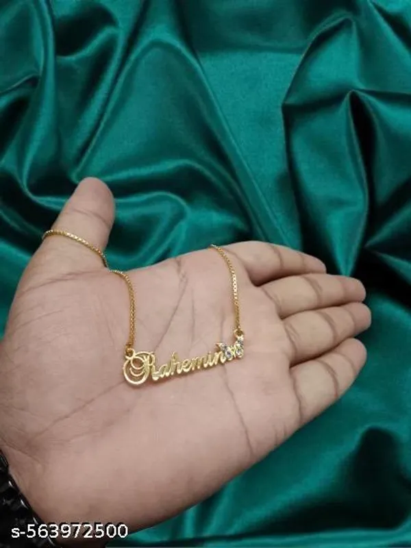 Yellow_&_Gold_Customized_Personalised_Single_Name_Necklace_With_Crown_Heart_Star_Pendant_Keychain_With_Ur_Name_Or_Love_One_Name_With_24K_Gold_Plating_And_Engraved_Finish_Your_Name_Address_First_(Name)_For_Women