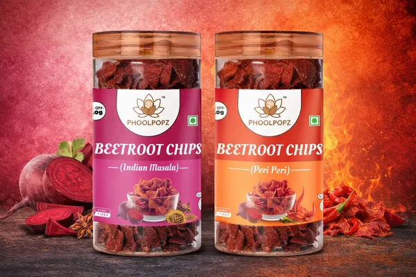 Phoolpopz_Beetroot_Chips_Combo_Pack_|_Indian_Masala_&_Peri_Peri_Flavour_|_Healthy_Vegetable_Chips_|_High_Fiber_Crunchy_Snacks_|_Ready-to-Eat_Healthy_Namkeen_|_Pack_of_2