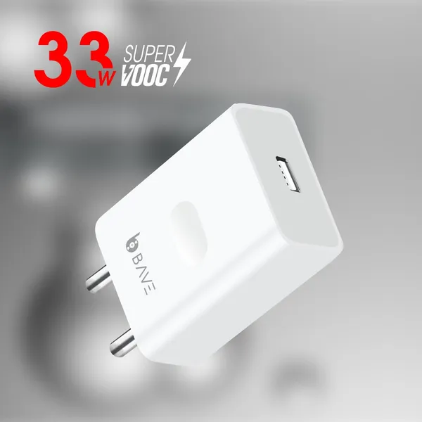 BAVE_33W_Supervooc_Fast_Charger_Adapter_Compatible_with_Oppo_F21_Pro/F21S_Pro/A57E/A76/A77S/A78/A96/F19/F19S/K10_5G_&_Other_Type_C_Enabled_Devices_and_More.