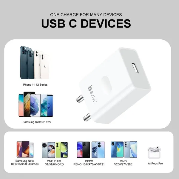 BAVE_33W_Supervooc_Charger_With_Cable_|_USB-A_Power_Adapter_|_Fast_Charging_For_OnePlus,_Realme,_Oppo_|_Compact_&_Travel-Friendly_|_Smart_Protection_|_Reliable_Power_Anytime_You_Need_It,_White