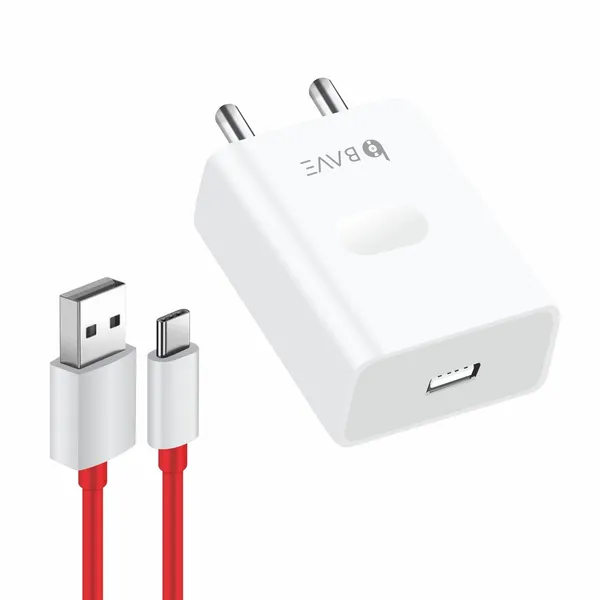 BAVE_33W_Supervooc_Charger_With_Cable_|_USB-A_Power_Adapter_|_Fast_Charging_For_OnePlus,_Realme,_Oppo_|_Compact_&_Travel-Friendly_|_Smart_Protection_|_Reliable_Power_Anytime_You_Need_It,_White