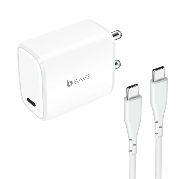 BAVE_35W_GaN_Superfast_Charger_with_Type-C_to_C_Cable_|_Compatible_with_iPhone,_Samsung,_OnePlus,_Xiaomi,_Vivo,_Oppo,_iQOO,_Nothing_&_All_Android/iOS_Devices_|_BIS_Certified_|_1-Year_Warranty