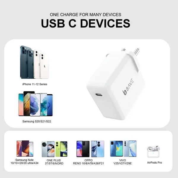 BAVE_Supervooc_65W_Charger_with_Type_C_1M_Cable,_Dash/Superdart/Wrap/Vooc_Compatible_with_Oneplus_13,13R,_Open,12,12R,Nord_N30_5G,11,11R,10_Pro,10T,9_Pro,_9R,8Pro,Realme-65_watt-White_&_More