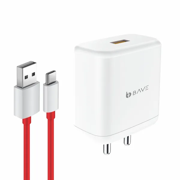 BAVE_80W_Supervooc_Charger_With_Cable_|_USB-A_Power_Adapter_|_Fast_Charging_Wall_Plug_|_Compatible_With_Oppo,_OnePlus,_Android_Devices_|_Compact_Travel_Charger_For_Home_&_Office_Use,_White