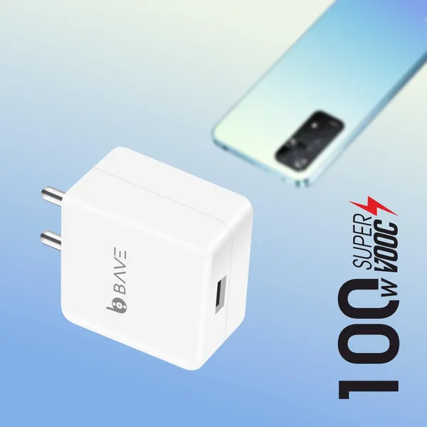 BAVE_100W_Supervooc_Fast_Charger_with_Type-C_Cable_|_100W_Charger_Compatible_with_Oneplus,_Oppo,_Realme,_Honor,_Redmi,_Xiaomi,_Poco,_Iqoo_&_All_Type-C_Phones_|_Supports_Dash,_Warp,_Vooc_&_More