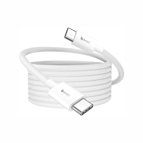 BAVE_Type-C_to_Lighting_Cable_|_Fast_Charging_Nylon_Braided_|_Compatible_with_iPhone_14,_13,_12,_11,_XS,_XR,_X,_8,_SE,_iPad_|_Durable_Tangle-Free_Cord_|_Quick_Charge_Support_(White)