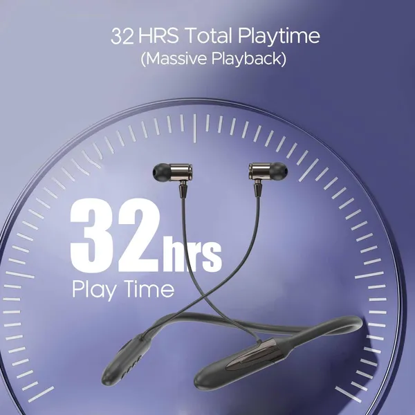 BAVE_Harmony_Wireless_Neckband_Earphones_|_32Hrs_Playtime,_300mAh_Battery_|_Gaming_Mode,_Voice_Changer,_Magnetic_On/Off,_Vibration_&_EQ_Modes_(Black)