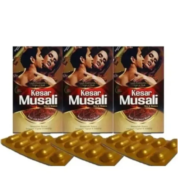 Pack_Of_3*10_=_30_Caps,_Kesar_Musali_Ayurvedic_Wellness_Capsules