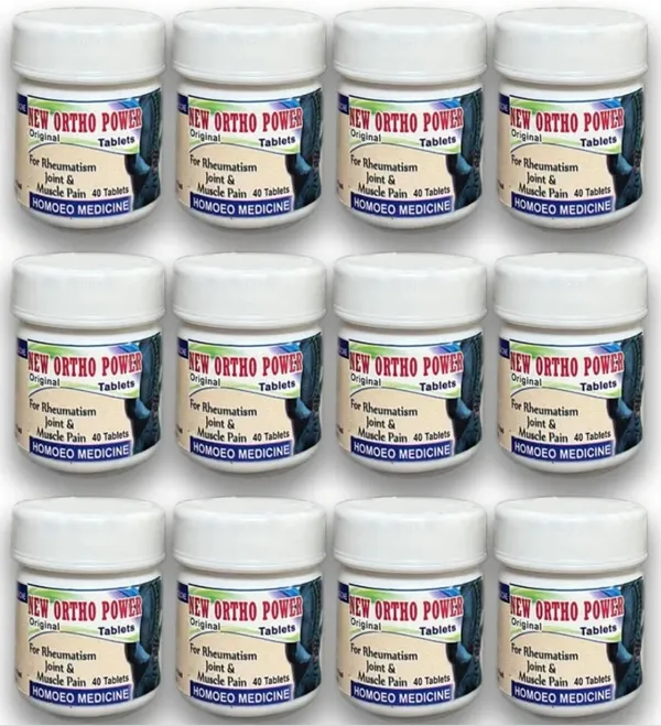 New_Ortho_Power_Tablets_Homeopathic_Medicine_For_Rheumatism_Joint_And_Muscle_Pain_40_Tablets