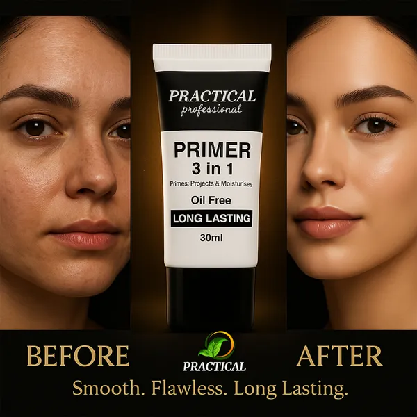 PRC_Practical_Professional_3-In-1_Face_Primer_Makeup_Base,_Oil_Free_,_Primes_,_Protects_&_Moisturizer-_For_Smooth,_Radiant_Skin_Pack_Of_4