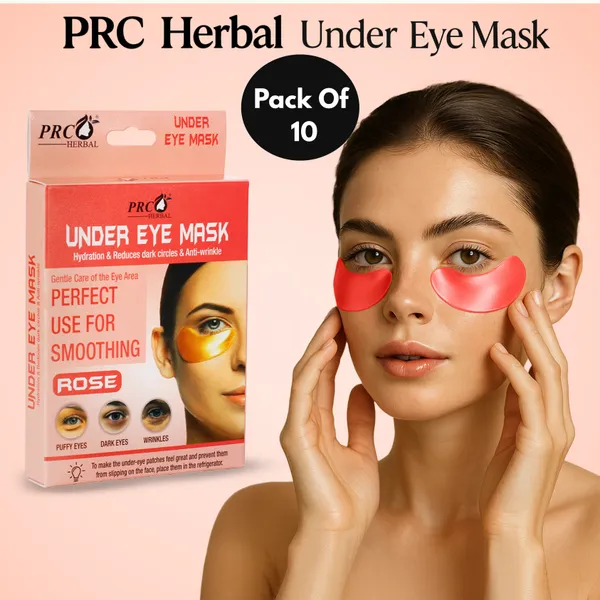 PRC_HERBAL_Under_Eye_Mask_Rose_Hydrating_Patches_For_Dark_Circles,_Perfect_Use_For_Smoothing_,_Puffy_Eyes_&_Wrinkles_Brightening_&_Anti-Wrinkle_Under_Eye_Treatment_(Each_Pack_Contain_4_Eye_Mask)_(Pack_Of_10)