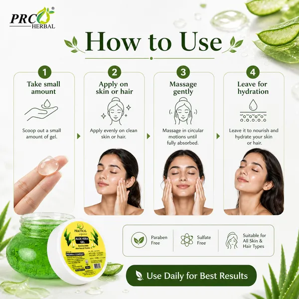 PRC_Herbal_Practical_Aloe_Vera_Gel_Green_120ml_(PACK_OF_24)–_99%_Pure_Aloe_Vera|_Hydrating_Skin_&_Hair_Gel_|_Vitamin_E_Enriched_|_For_Face,_Hair_&_Body