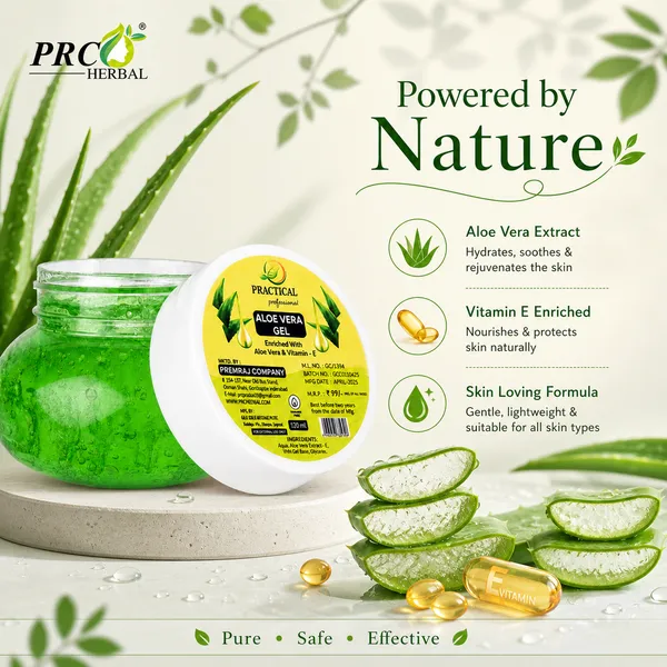PRC_Herbal_Practical_Aloe_Vera_Gel_Green_120ml_(PACK_OF_24)–_99%_Pure_Aloe_Vera|_Hydrating_Skin_&_Hair_Gel_|_Vitamin_E_Enriched_|_For_Face,_Hair_&_Body