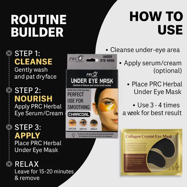 PRC_HERBAL_Under_Eye_Mask_Charcoal_Hydrating_Patches_For_Dark_Circles,_Perfect_Use_For_Smoothing_,_Puffy_Eyes_&_Wrinkles_Brightening_&_Anti-Wrinkle_Under_Eye_Treatment_(Each_Pack_Contain_4_Eye_Mask)_(Pack_Of_6)
