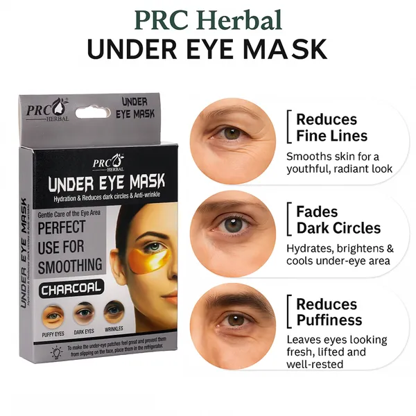 PRC_HERBAL_Under_Eye_Mask_Charcoal_Hydrating_Patches_For_Dark_Circles,_Perfect_Use_For_Smoothing_,_Puffy_Eyes_&_Wrinkles_Brightening_&_Anti-Wrinkle_Under_Eye_Treatment_(Each_Pack_Contain_4_Eye_Mask)_(Pack_Of_6)
