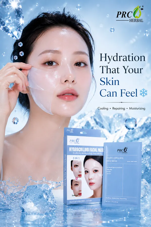PRC_Herbal_Hydro-Collagen_Overnight_Face_Mask_PACK_OF_2|_Korean_Glass_Skin_Hydrogel_Mask_for_Deep_Hydration,_Pigmentation,_Anti-Aging_&_Pore_Minimizing_|_Hyaluronic_Acid,_Niacinamide,_Water_&_D-Tan,_34_gms_