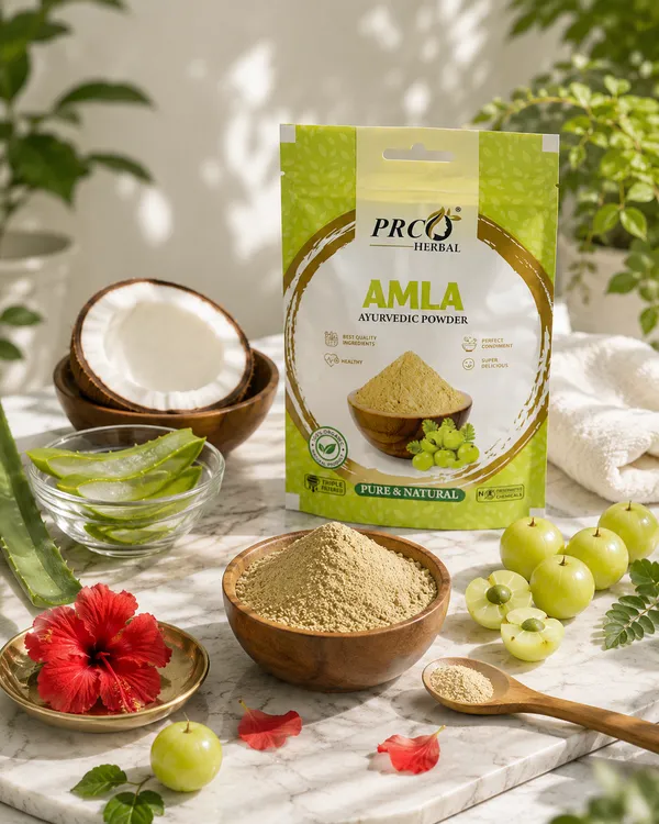 PRC_HERBAL_Amla_Ayurvedic_Powder_|_100%_Pure_Natural_Hair_Growth_&_Skin_Care_Powder_(40GMS)_(PACK-10)