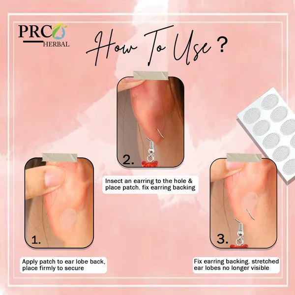 PRC_HERBAL_Transparent_Earlobe_Support_Patches_Women_Invisible_Waterproof_Fashion_Ear_Lobe_Support_For_Earrings_Self_Adhesive_Oval_Ear_Lobe_Tape_Support_For_Heavy_Earrings_Flexible_(Each_Pack_Contain_20_Patches)_Pack_Of_4