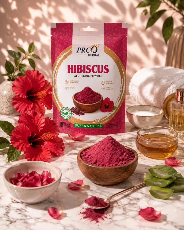 PRC_HERBAL_Hibiscus_Ayurvedic_Powder_|_100%_Pure_Natural_Hibiscus_Hair_&_Skin_Care_Powder_(40GMS)_(PACK-10)