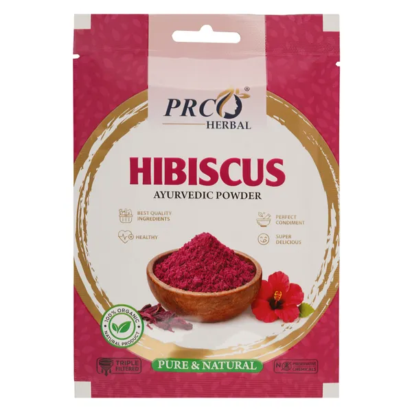 PRC_HERBAL_Hibiscus_Ayurvedic_Powder_|_100%_Pure_Natural_Hibiscus_Hair_&_Skin_Care_Powder_(40GMS)_(PACK-10)