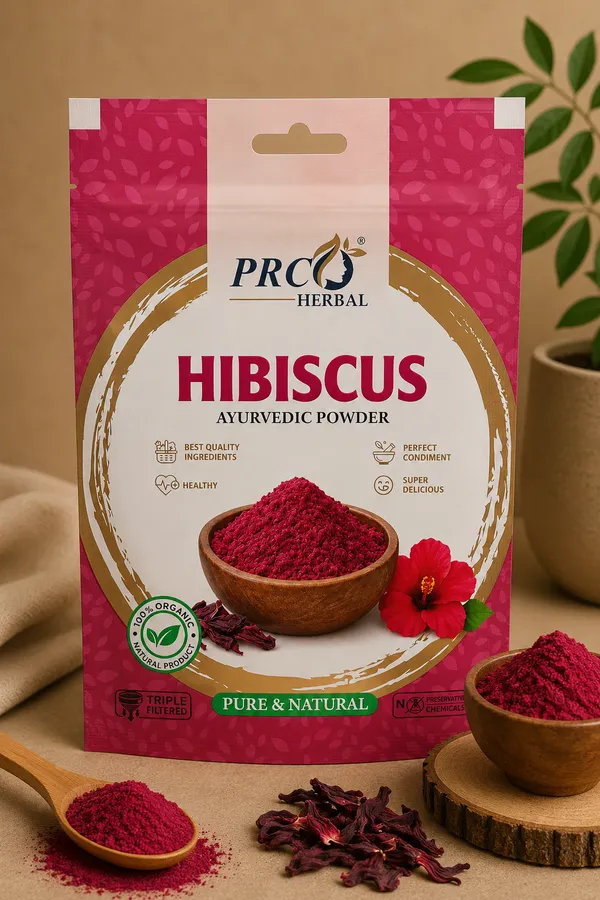 PRC_HERBAL_Hibiscus_Ayurvedic_Powder_|_100%_Pure_Natural_Hibiscus_Hair_&_Skin_Care_Powder_(40GMS)_(PACK-10)