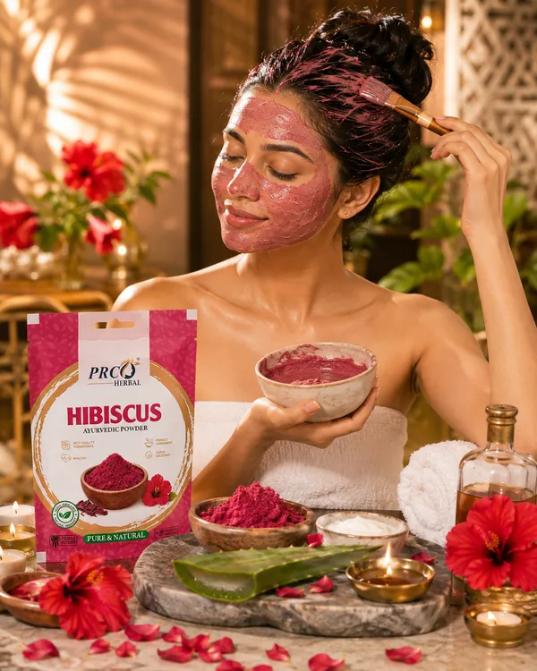 PRC_HERBAL_Hibiscus_Ayurvedic_Powder_|_100%_Pure_Natural_Hibiscus_Hair_&_Skin_Care_Powder_(40GMS)_(PACK-10)