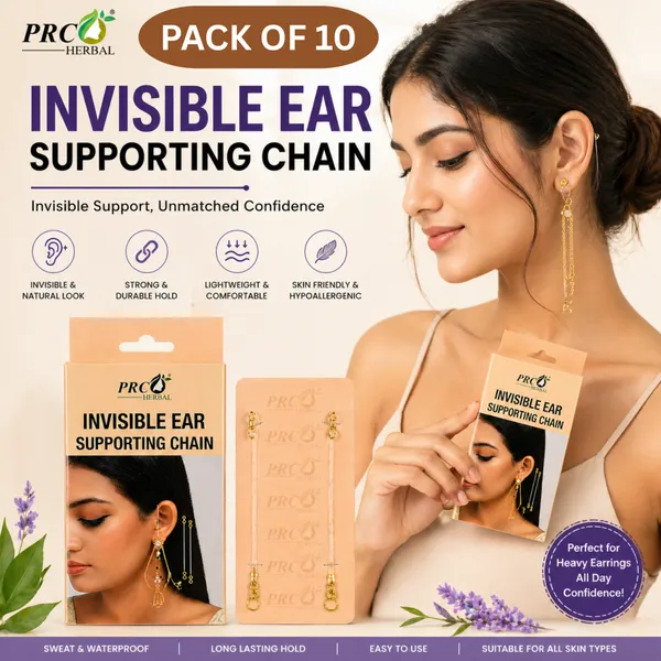 PRC_HERBAL_Invisible_Ear_Supporting_Chain_|_Hidden_Earring_Support_Chain_for_Heavy_Earrings_|_Lightweight,_Comfortable_&_Secure_Fit_(PACK_OF_10)
