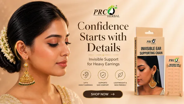 PRC_HERBAL_Invisible_Ear_Supporting_Chain_|_Hidden_Earring_Support_Chain_for_Heavy_Earrings_|_Lightweight,_Comfortable_&_Secure_Fit_(PACK_OF_20)