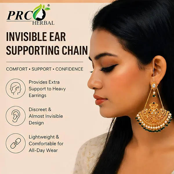 PRC_HERBAL_Invisible_Ear_Supporting_Chain_|_Hidden_Earring_Support_Chain_for_Heavy_Earrings_|_Lightweight,_Comfortable_&_Secure_Fit_(PACK_OF_20)