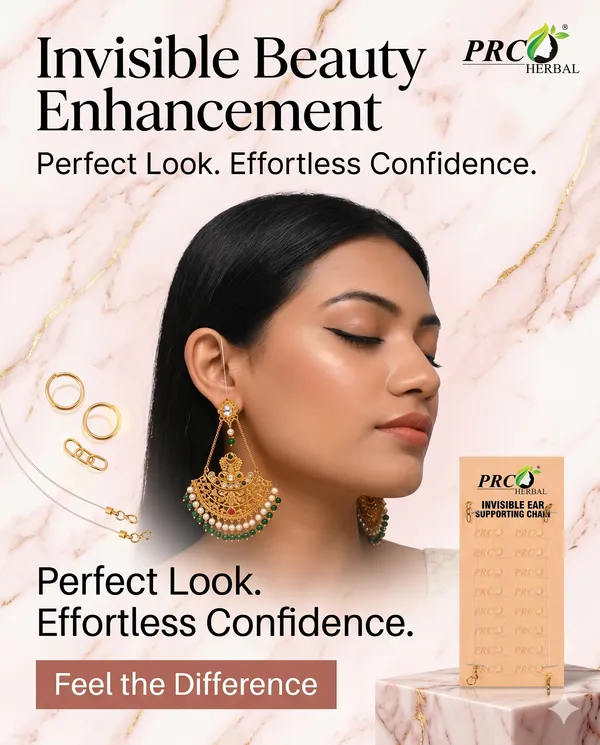 PRC_HERBAL_Invisible_Ear_Supporting_Chain_|_Hidden_Earring_Support_Chain_for_Heavy_Earrings_|_Lightweight,_Comfortable_&_Secure_Fit_(PACK_OF_20)