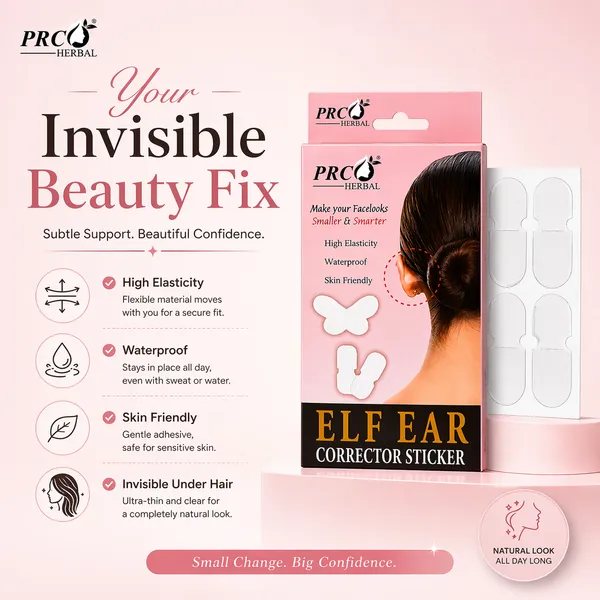 PRC_HERBAL_Invisible_Elf_Ear_Corrector_Sticker_|_Instant_Ear_Shape_Lift_Tape_|_Waterproof_&_Skin-Friendly_Ear_Correction_Patch_(Natural_Look)_(PACK_OF_20)