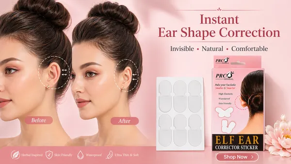 PRC_HERBAL_Invisible_Elf_Ear_Corrector_Sticker_|_Instant_Ear_Shape_Lift_Tape_|_Waterproof_&_Skin-Friendly_Ear_Correction_Patch_(Natural_Look)_(PACK_OF_20)