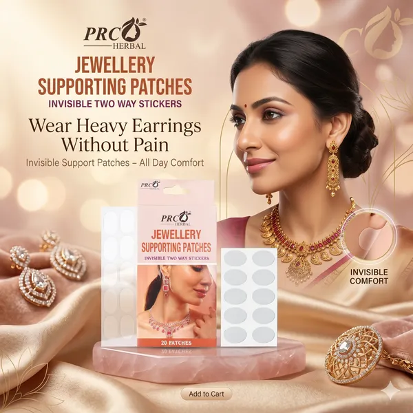 PRC_HERBAL_Jewellery_Supporting_Patches_Pack_Of_5–_Invisible_Two-Way_Adhesive_Stickers_(20_Patches)_|_Strong_Hold_for_Earrings,_Necklaces_&_Fashion_Accessories