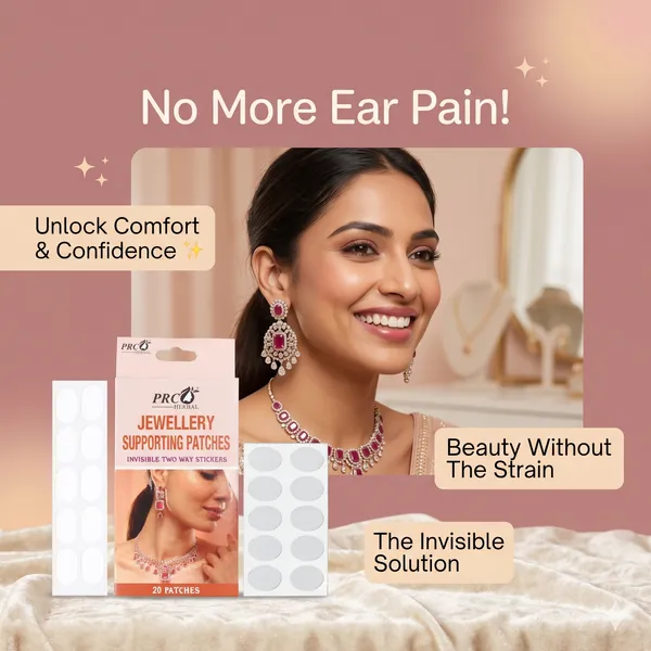 PRC_HERBAL_Jewellery_Supporting_Patches_Pack_Of_5–_Invisible_Two-Way_Adhesive_Stickers_(20_Patches)_|_Strong_Hold_for_Earrings,_Necklaces_&_Fashion_Accessories