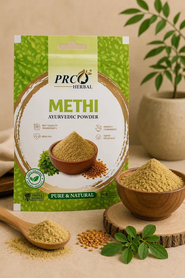 PRC_HERBAL_Methi_Ayurvedic_Powder_|_100%_Pure_Natural_Fenugreek_Hair_Growth_&_Scalp_Care_Powder_(40GMS)_(PACK-10)