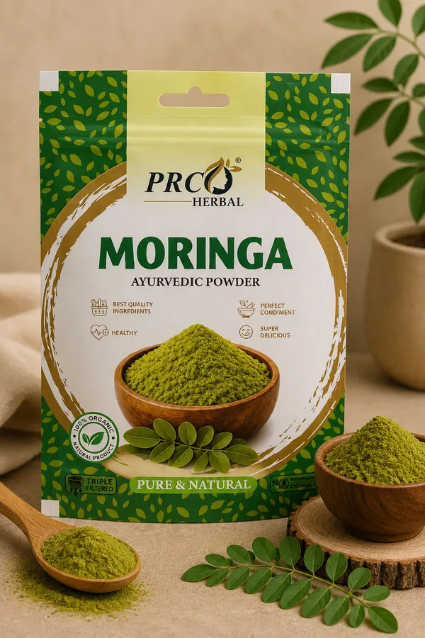 PRC_HERBAL_Moringa_Ayurvedic_Powder_|_100%_Pure_Natural_Moringa_Hair_&_Skin_Care_Powder_(40GMS)_(PACK-10)