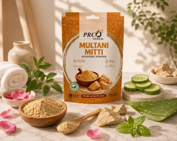 PRC_HERBAL_Multani_Mitti_Ayurvedic_Powder_|_100%_Pure_Natural_Fuller's_Earth_Face_&_Skin_Care_Powder_(40GMS)_(PACK-10)