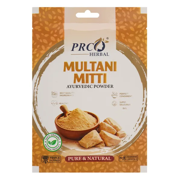 PRC_HERBAL_Multani_Mitti_Ayurvedic_Powder_|_100%_Pure_Natural_Fuller's_Earth_Face_&_Skin_Care_Powder_(40GMS)_(PACK-10)