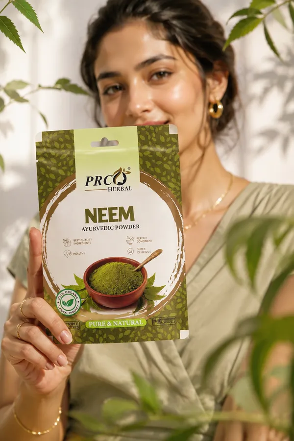 PRC_HERBAL_Neem_Ayurvedic_Powder_|_100%_Pure_Natural_Neem_Hair_&_Skin_Care_Powder_(40GMS)_(PACK-10)