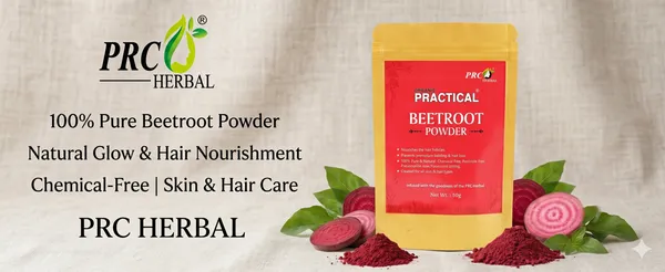 PRC_HERBAL_Organic_Beetroot_Powder_Pack_Of_4_–_100%_Pure_&_Natural_for_Skin,_Hair_&_Health_|_Chemical-Free_Superfood_(50g)_