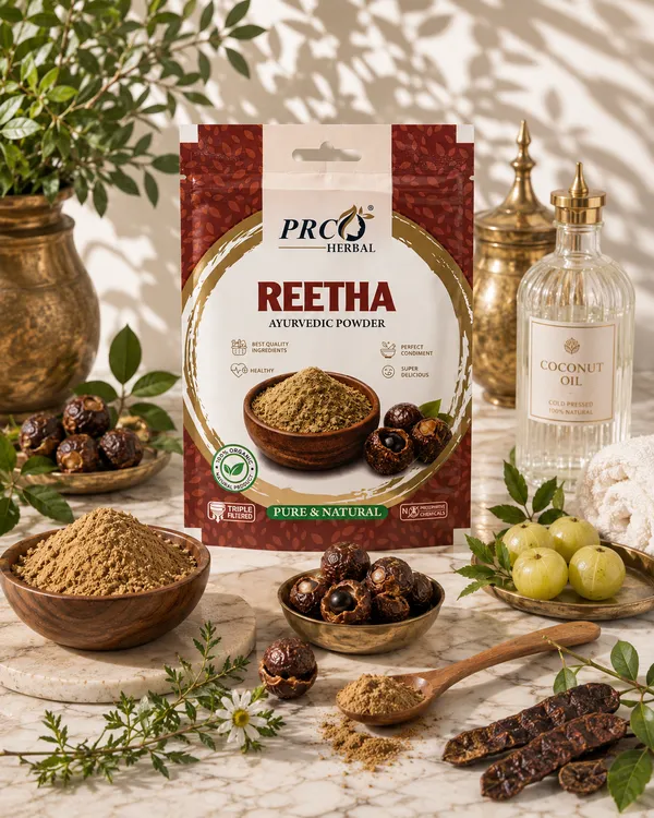 PRC_HERBAL_Reetha_Ayurvedic_Powder_|_100%_Pure_Natural_Herbal_Hair_Cleanser_&_Hair_Care_Powder_(40GMS)_(PACK-10)