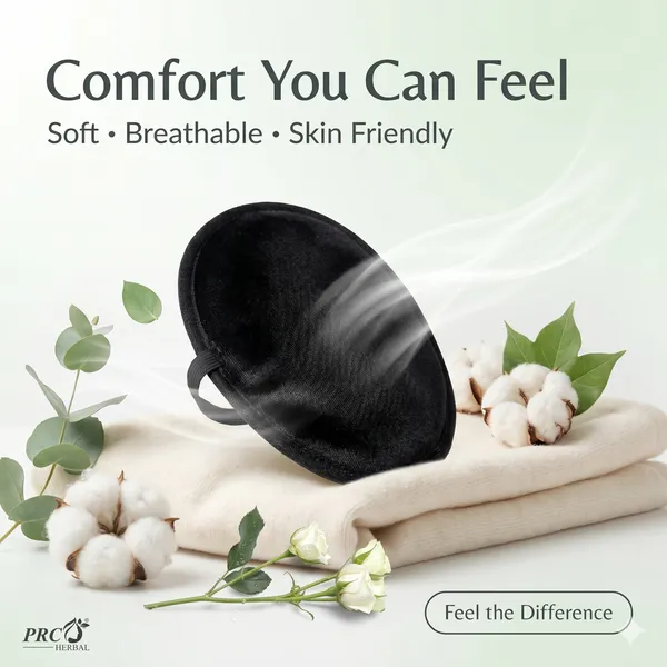 PRC_HERBAL_Sweat_Clear_Washable_Underarm_Sweat_Pads_(BLACK)_|_Reusable,_Washable,_Invisible_Protection_|_Cotton_Comfort_Sweat_Absorbing_Pads_for_Men_&_Women_(2_Pads_Each)_Pack_Of_10