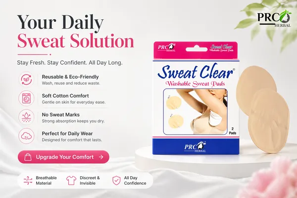 PRC_HERBAL_Sweat_Clear_Washable_Underarm_Sweat_Pads_(Cream)_|_Reusable,_Washable,_Invisible_Protection_|_Cotton_Comfort_Sweat_Absorbing_Pads_for_Men_&_Women_(2_Pads_Each)_Pack_Of_5
