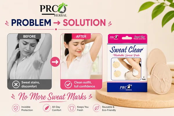 PRC_HERBAL_Sweat_Clear_Washable_Underarm_Sweat_Pads_(Cream)_|_Reusable,_Washable,_Invisible_Protection_|_Cotton_Comfort_Sweat_Absorbing_Pads_for_Men_&_Women_(2_Pads_Each)_Pack_Of_5