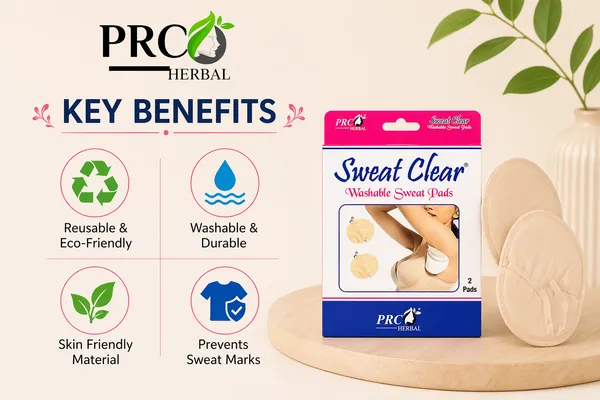 PRC_HERBAL_Sweat_Clear_Washable_Underarm_Sweat_Pads_(Cream)_|_Reusable,_Washable,_Invisible_Protection_|_Cotton_Comfort_Sweat_Absorbing_Pads_for_Men_&_Women_(2_Pads_Each)_Pack_Of_5