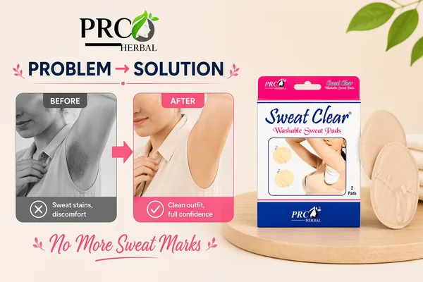 PRC_HERBAL_Sweat_Clear_Washable_Underarm_Sweat_Pads_(Cream)_|_Reusable,_Washable,_Invisible_Protection_|_Cotton_Comfort_Sweat_Absorbing_Pads_for_Men_&_Women_(2_Pads_Each)_Pack_Of_5