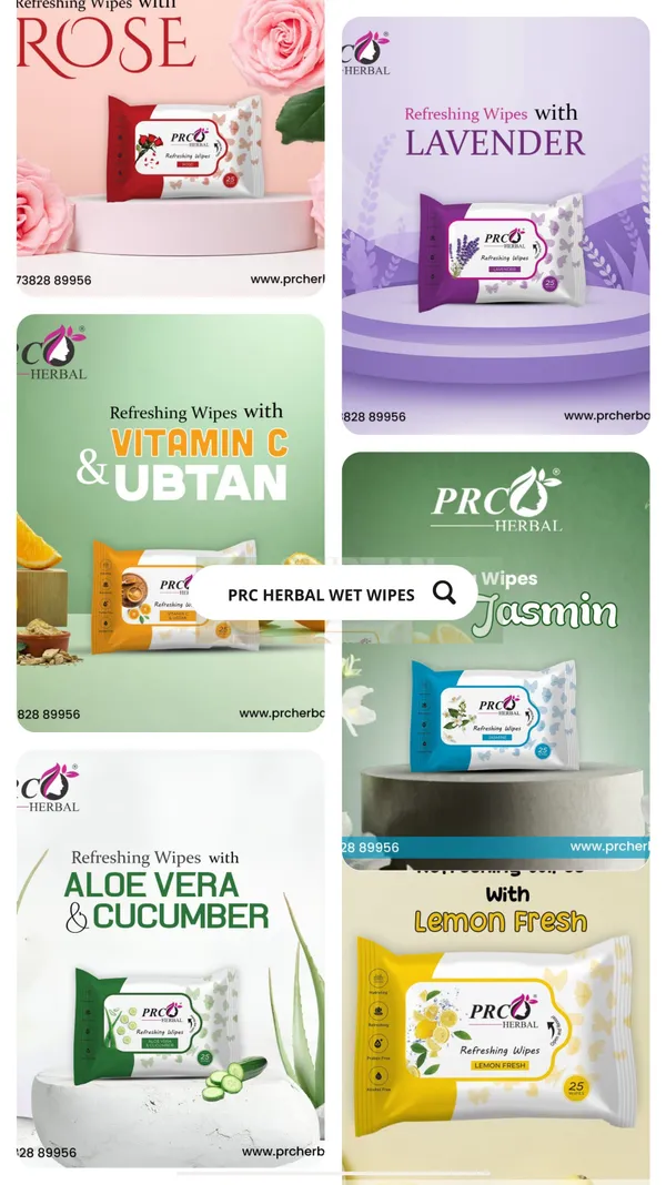 PRC_HERBAL_WET_&_FACE_WIPES_–_ALL_VARIANTS_COMBO_(PACK_OF_6)_EACH_PACK_-_25WIPES_
